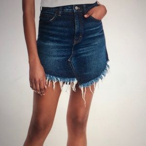 BNWT Free People Bailey Mountain Blue Denim mini skirt. Size 29